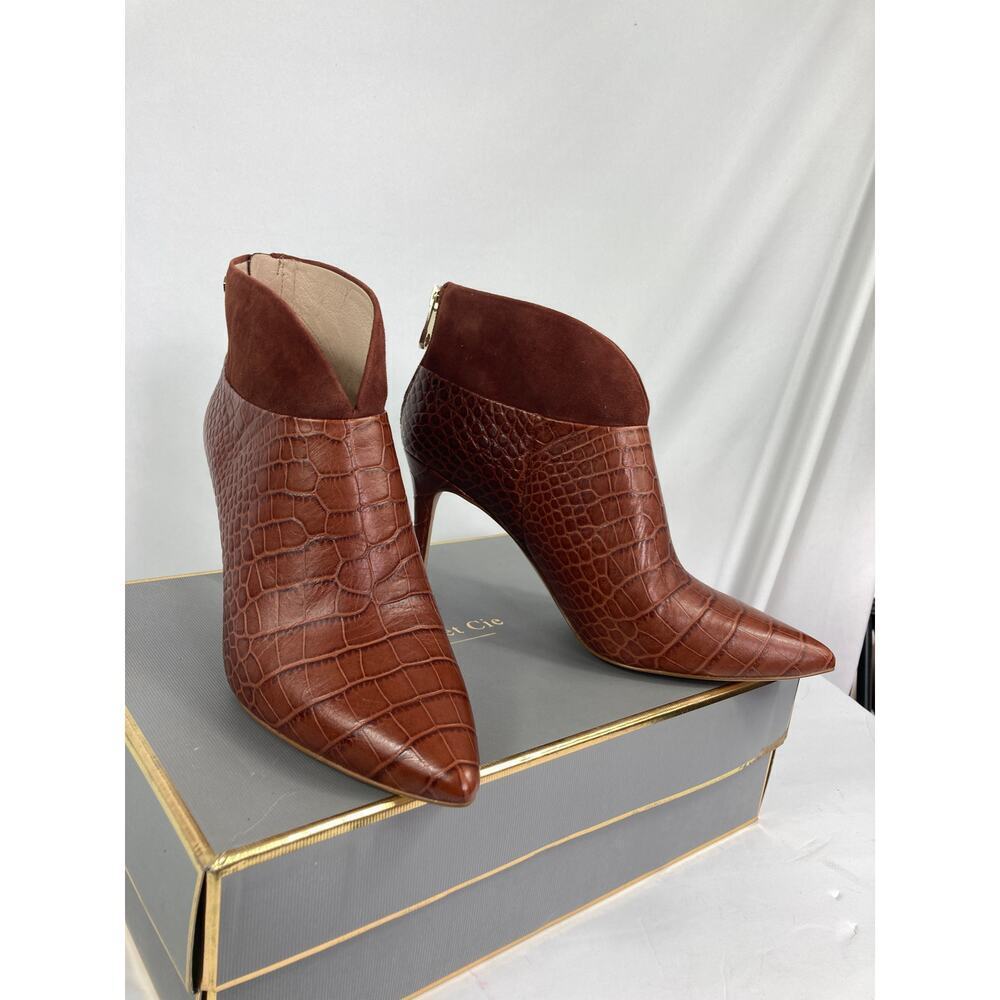 Louise Et Cie Sana Croc Embossed Heel Boots Size 8.5 - Picture 3 of 5